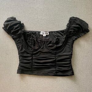 Black Crop Top size M
